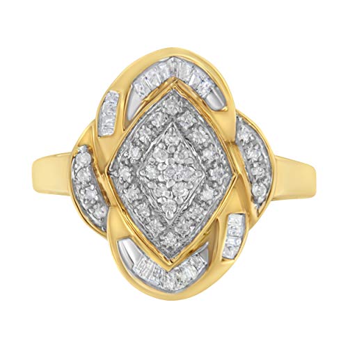 10K Yellow Gold Diamond Ring (1/2 cttw, H-I Color, I2-I3 Clarity)