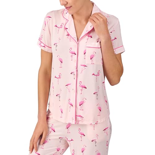 Image of kate spade new york Short Sleeve Cropped Pant PJ Set