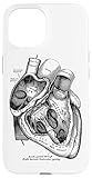Anatomische menschliche Herz-medizinische Anatomie-Weinlese Hülle für iPhone 15