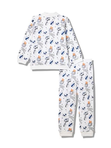 PUMA Unisex-Child BMW M Motorsport Sweatshirt & Pants Set, Puma White-AOP AH25, 6-9M - image 3