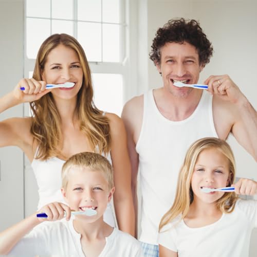 Einweg Zahnbürsten, 50 Stück Einmalzahnbürsten Einzeln Verpackt Reisezahnbürste Set mit Weichen Borsten, Einmalzahnbürste Handzahnbürste für Reisen, Hotelannehmlichkeiten, Badezimmer, Wohltätigkeit – Bild 6