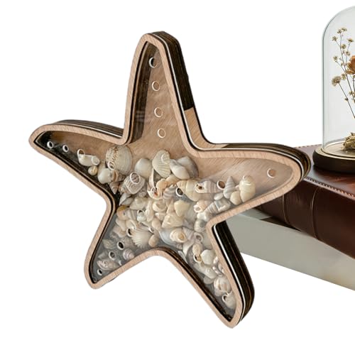 Caja De Conchas, Estuche Acrílico Estrella...
