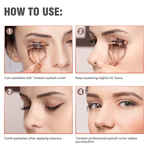 image for TOMEEM Eyelash Curler with Comb, Professional Volumizing Lash Lift Kit