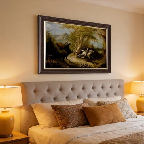 Toile Sleepy Hollow John Quidor, scène dynamique pour décoration murale - 4