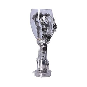 Nemesis Now B1457D5 Terminator Hand Goblet 19cm Zilver, Hars w/RVS Insert
