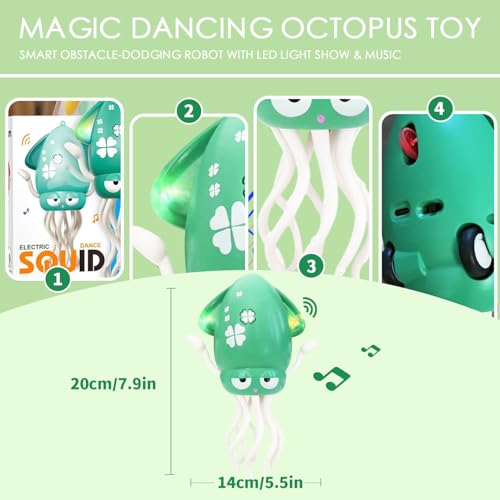 SOMAREM Magical Dancing Octopus Toy Green - Image 5