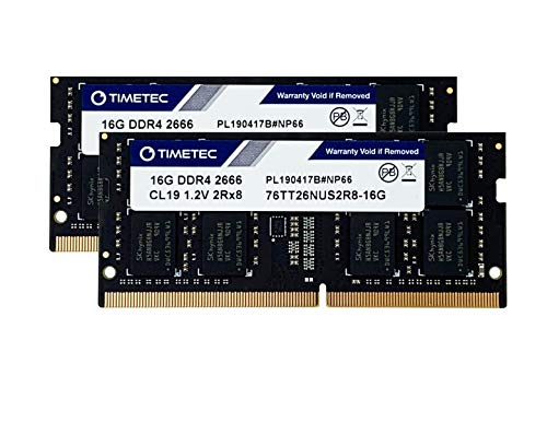 Timetec Hynix IC ノートPC用メモリ 32GB DDR4 2666MHz PC4-21300 Dual Rank 260 Pin SODIMM 32GB