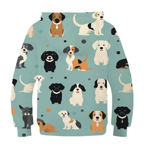 Sweat à capuche chien imprimé en 3D pull idéal comme cadeau enfant 8-10Y - 2