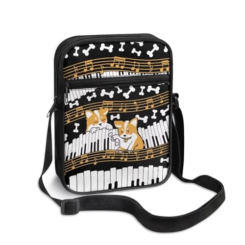 Suobstales Shoulder Bag Messenger Handbag for Women Men Crossbody Bag Purse with Adjustable Strap for Business Office School