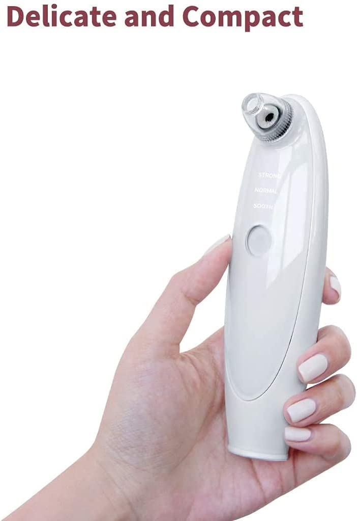 Aspirapolvere for la rimozione di punti neri con fotocamera integrata Display di amplificazione 10x HD Aspiratore for pori visivi for la bellezza del viso, Strumento ricaricabile USB for l'estr