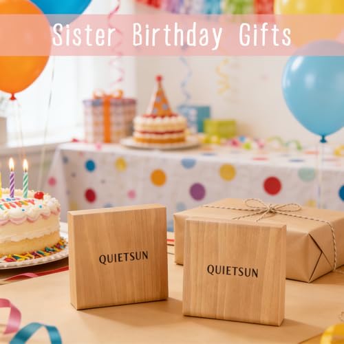 Image of Quietsun Trendy Gifts for Her-Positive /Love /Joy Natural Crystal Bracelets for Girls /Teens /Adults-Adjustable /Handmade-Gift Box Packing
