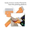 3PCS Blades for Bambu Lab Scraper, 3D Printer Tool SK5 Steel Scraper Tip Blade with Screws for Bambu Lab Build Plate Scraper