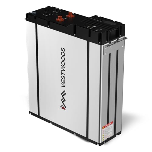 Vestwoods 48V 100Ah Lithium Battery, 16 LiFePO4 Cells 5.12kWh, 100A BMS 5120W, 15 Years Life, Rack & Wall Mounted, Solar System, RV, Marine, Off-Grid Energy Storage, Solar Panels