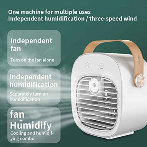 Rechargeable Portable Air Conditioners 6000mAh - Mini USB Personal AC Unit with 3-Speed Quiet Evaporative Cooler for Indoor/Outdoor Use - Image 5