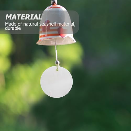 Conchas redondas naturales para crear tus propios pendientes y llaveros bohemios 7