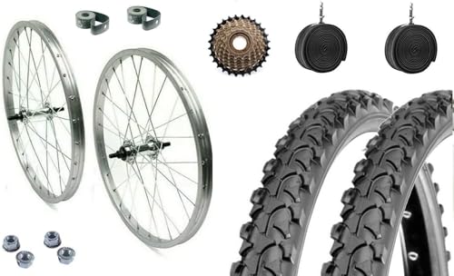 Tipologia: Ruota posteriore + anteriore Bicicletta, MTB, City Bike | Misura cerchio: 26 x 1,75 | ETRTO 559 | Mozzo: 36 fori | Filetto ruota libera a 7 velocità