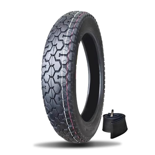 110/90-16 16 Zoll Dirtbike-Reifen mit Schlauch, 110 90 16 mit Straßenprofil für Vorder- und Hinterrad-Dirtbikes, 6 P.R., 280 kPa, 65 P, maximale Tragkraft: 290 kg