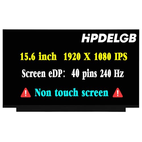 Image of Replacement for LQ156M1JW03 LQ156M1JW04 LQ156M1JW06 LQ156M1JW08 LQ156M1JW09 LCD Screen Display Panel 15.6 inch 1920x1080 FHD 240Hz 40Pin Non-Touch