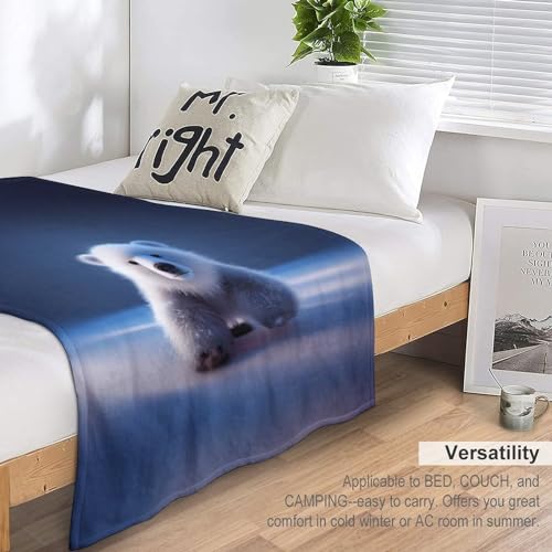 Couverture en flannel douce motif ours pour réchauffer vos nuits