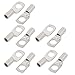Aexit 10pcs 4mm Electrical Boxes, Conduit & Fittings Cable Dia SC4-6 Copper Wiring Lug Terminals Connector Conduit Fittings Silver Tone