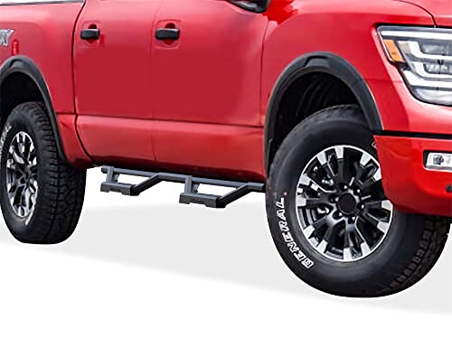 Estribos laterales de acero inoxidable para Nissan Titan miniatura 4