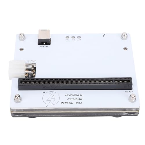 ASHATA Base para Tarjeta Gráfica Externa para Tarjetas de Sonido PCIE X4 SSD, Estación de Acoplamiento para Tarjeta Gráfica Externa USB4.0 con Cable de Datos de 1 M