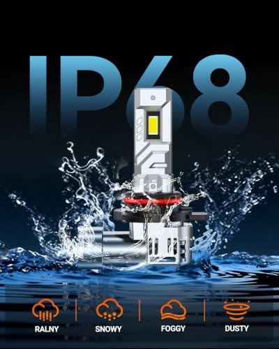Image of SEALIGHT 9012 Bulbs, 55,000LM Brightness HIR2 /9012 Light Bulbs, 6500K Cool White with 18000RPM Fan, Plug and Play ATV /UTV, 12-Year Extended Lifespan IP68 Waterproof, Pack of 2