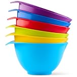 TQGEAR WePrep - Colourful Bowl Set - Meal Prep, Mixing, Serving, Baking, Salads, Sauces & Snacks - 6 x 1.75-2l