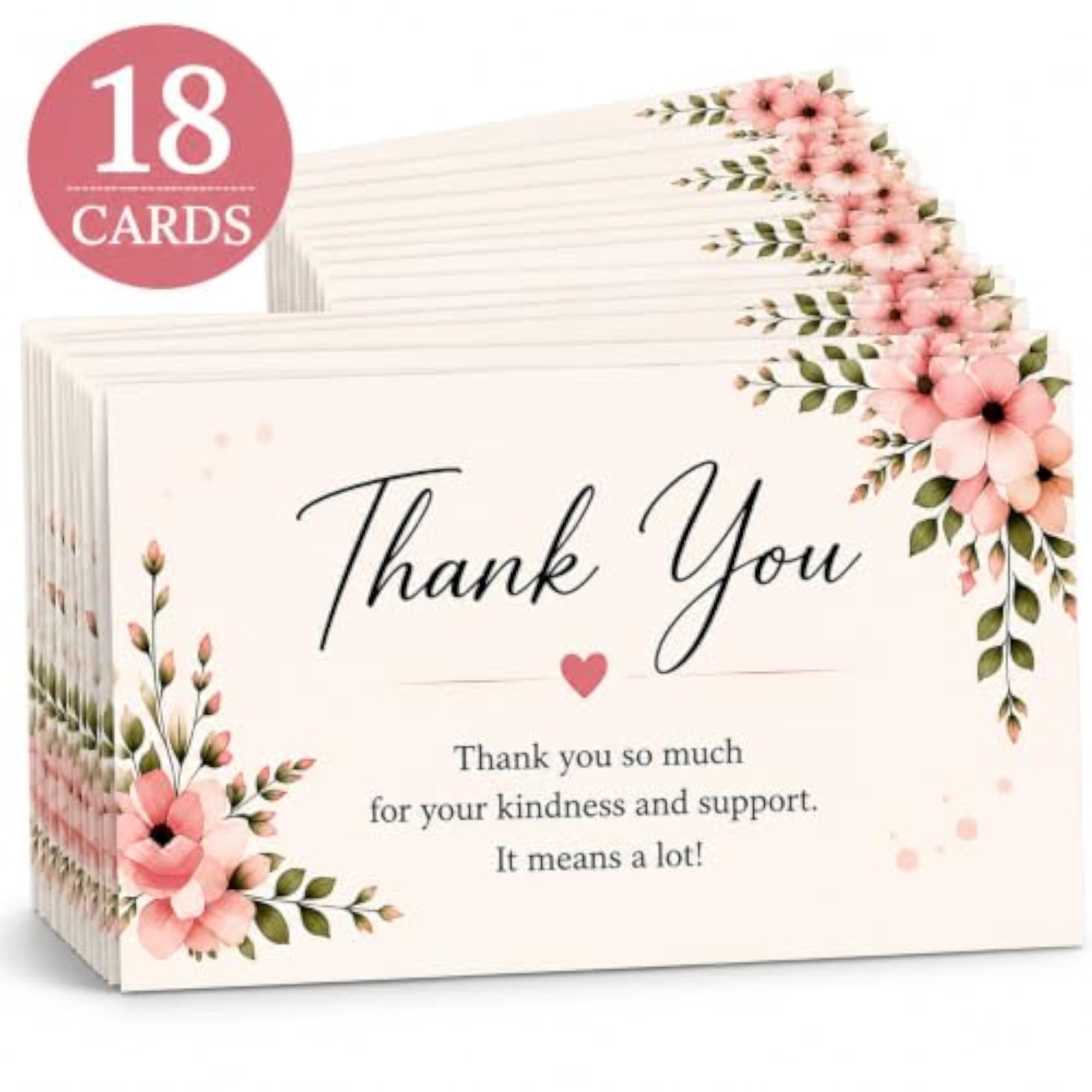 Thank You Cards for Packing and Gift Cards Set