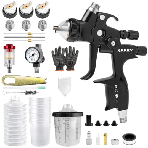 Subaru Paint Codes - 2015 Subaru 6 819 HVLP Air Spray Gun Kit, Automotive Paint Gun with 1.3/1.7/2.0mm Nozzles