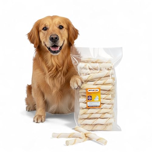 Image of Petlicious & More 100% Natural Rawhide Sticks 500 Gm for Adult Dogs