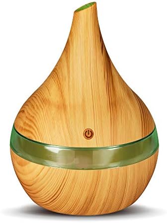 KBAYBO 300ml USB Essential Oil Diffuser, Air Humidifier Aromatherapy Aroma Atomization Purifier Cool Mist Maker with LED Light for Home and Office