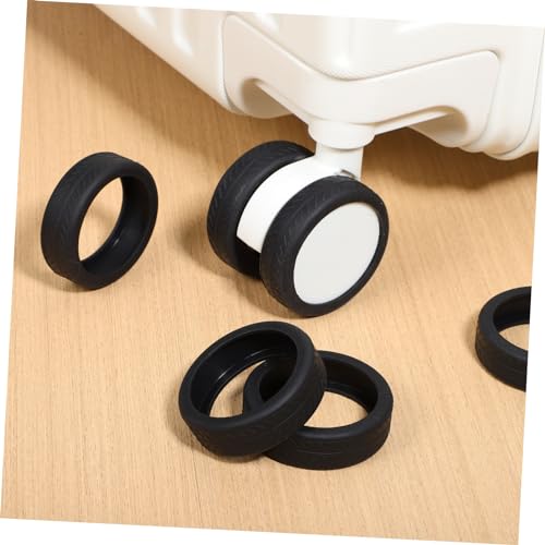 8pcs Luggage Wheel Covers for Suitcase Wheel Protector Silicone Suitcase Full Protection Construction4