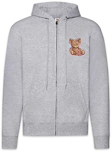 Sweat à Capuche Pixel Zombie Teddy Noir Veste Zippée Automne Homme