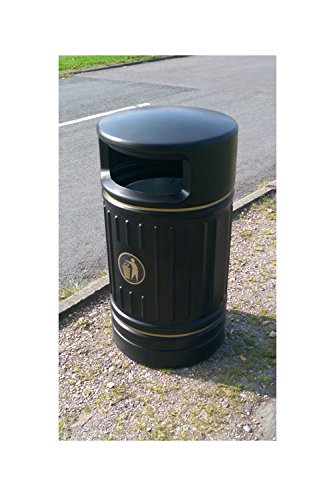 Advancedscape Ryde 120 Litre Traditionally Styled Round Plastic Litter Bin