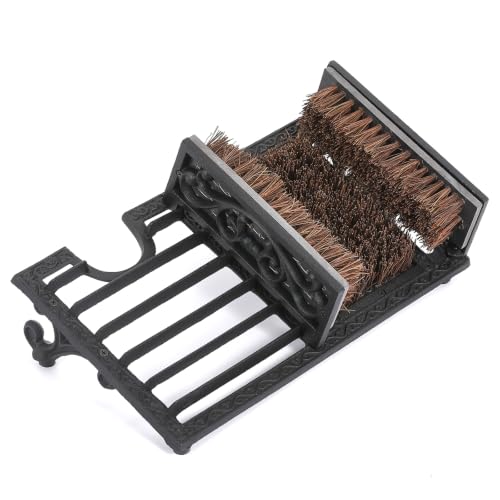 Cast Iron Boot Scrubber with Heel Remover & Brush by TICKCACY - Used condition - US$50.54