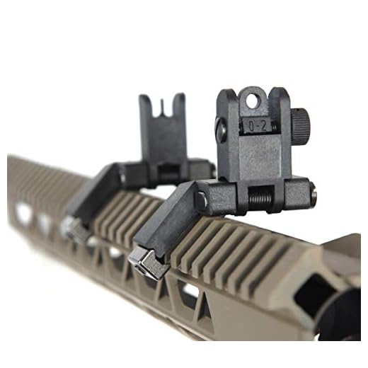 IORMAN Ultralight Flip Up Sight 45 Degree Offset Rapid Transition Front and Backup Rear Sight