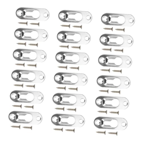 Image of DOITOOL Invisible Picture Frame Hooks Metal Backing Clips for Decorative Frames Wall Hooks Picture Hangers Clips Screws Metal Backing Hardware Screws Easy Installation Hanging Kit for
