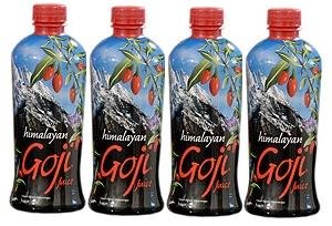 Youngevity Himalayan Goji Berry Juice – Premium Quality 100% Natural Goji Juice – Vitamin and Antioxidant Rich Superfruit Supplement – No Added Sugar, Flavours, Additives (1 Liter) (1 Liter (Pack of 4))