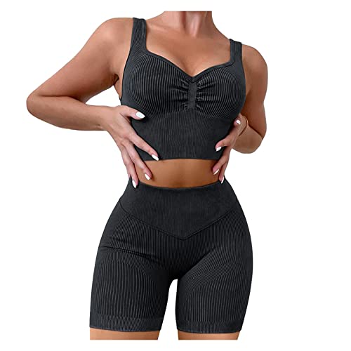 yoeyez Women 2 Piecs Seamless Workout Set Sexy Solid Color Sports Yoga Suit Bodybuilding Tight Suit yoeyez Women 2 Piecs Seamless Workout Set Sexy Solid Color Sports Yoga Suit Bodybuilding Tight Suit