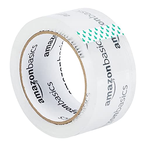 Image of Amazon Basics Packing Tape, Strong & Durable for Moving, Storage, Shipping, Mailing and Sealing, Crystal Clear, 1.88 inch x 109 Yards, 12-Pack