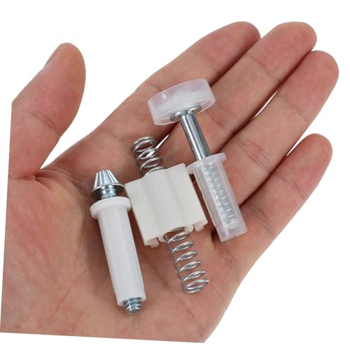 TEHAUX Kit de reparación para puerta doble de 16 piezas, riel y ruedas para puertas plegables miniatura 4