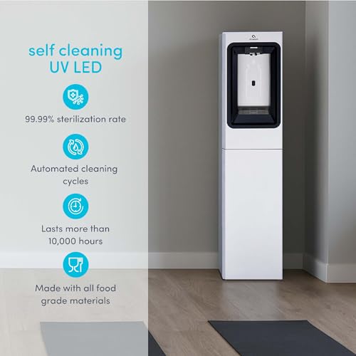 Image of Avalon Freestanding Bottle Filler, Sensor Dispensing, UV Cleaning, Digital Bottle Counter Display, Dual Filtration, WiFi Enabled