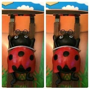 Maceta – Figura Hugger – Mariquita (2 piezas) Decoración de jardín – Obtén todas las divertidas colecciones de escaladores de macetas – Decoración