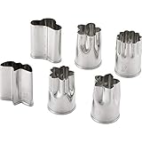 ヨシカワ 日本製 野菜抜き型 小 6点セット 料理のいろは YJ2789 シルバー