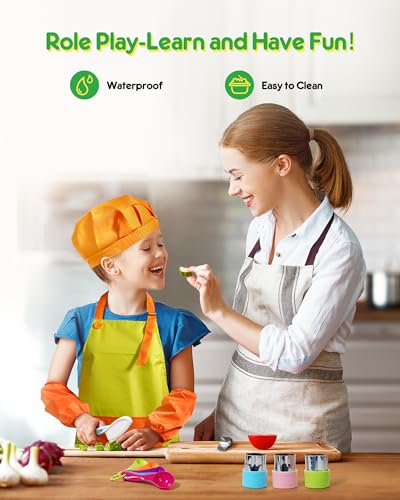 melican Kids Knife Set, 38 Pcs Montessori Kitchen Tools, BPA - image 3
