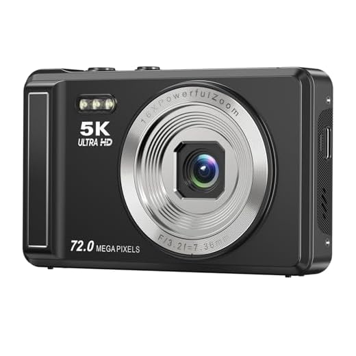 Câmera Digital 4K,Fotográfica para Vlog 64MP, Foco Automático, Zoom 16X,Tela IPS de 2.8 Polegadas para fotografia, Flash, Cartão SD de 32GB, Câmera Compacta,para Crianças e Adolescentes