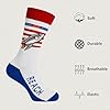 SURGETIDE 2 Pairs Patriotic Reach For Stars American Flag Rocket Socks for Men & Women – USA Themed Crew Socks for 4th of July, Veterans Day, & Everyday Heroes #5