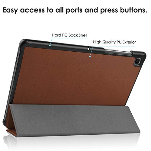 INSOLKIDON Compatible with Lenovo TAB4 8 TB-8504F 8 inch Tablet Case Leather Back Cover Protective Case Ultra Slim Bumper Full Body Protection Bracket Leather Case (Black) - Image 4