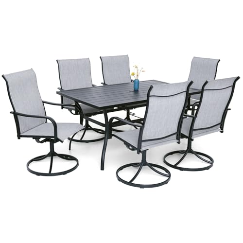 8 Must-Know Tips to Elevate Your Serena Lily Outdoor Home with Top Furniture Sets 9 Anmutig 7-Piece Outdoor Dining Set, 6 Swivel Patio Chairs &60'' R...